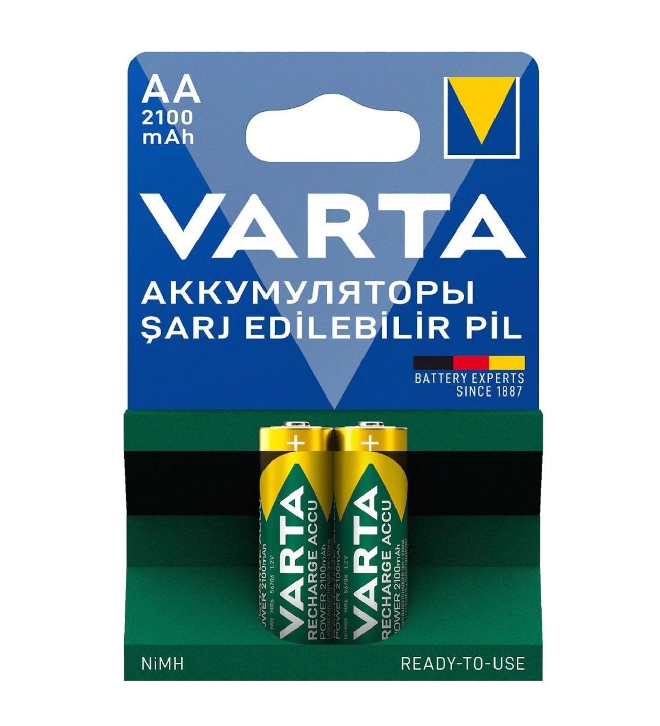 Varta 56706 Şarj Edilebilir Kalem Pil 2 li