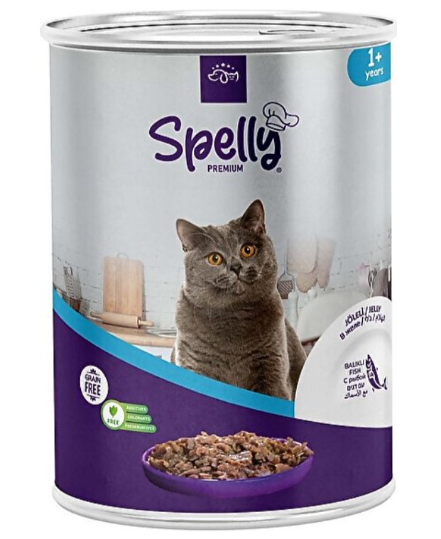 Spelly Kedi Konserve Balıklı 400 gr
