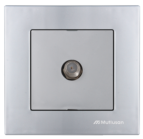 Mutlusan Rita İnox Sat Prizi F Konnektör Bağlantı