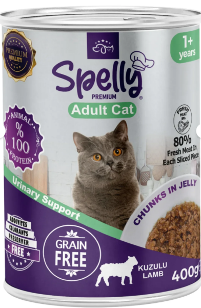 Spelly Kedi Konserve Kuzulu 400 gr