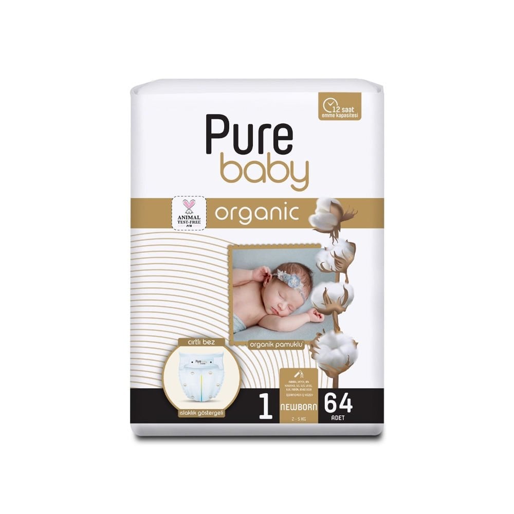 Pure Baby Pamuk Jumbo No:1 64lü