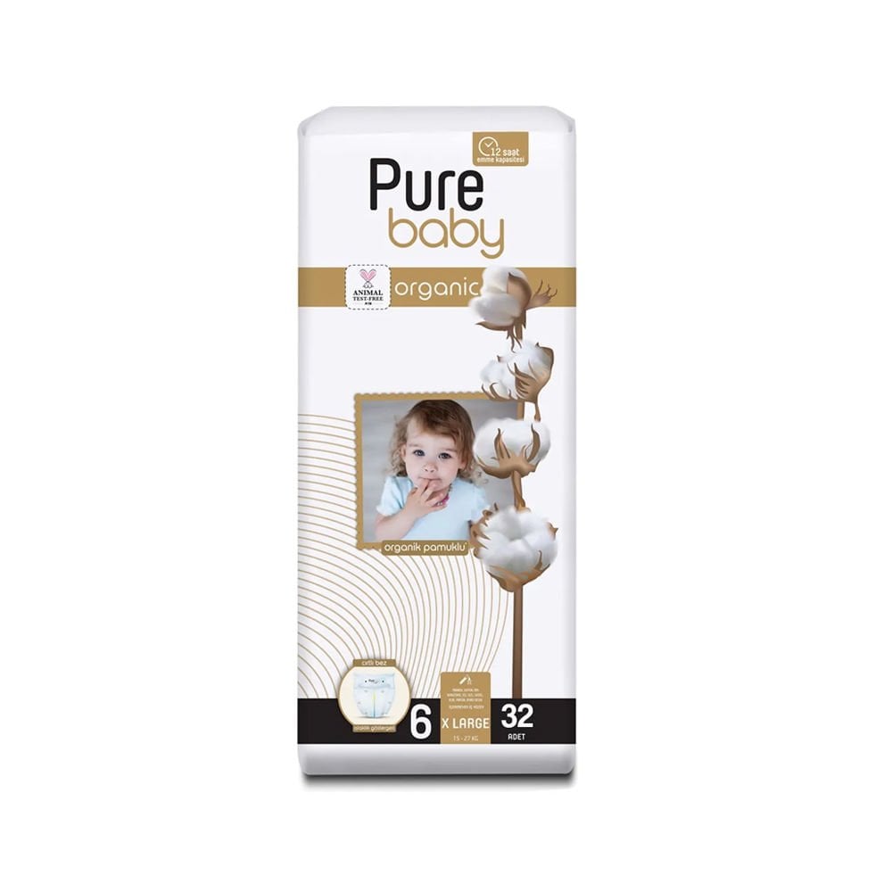 Pure Baby Pamuk Jumbo XL No:6 32li