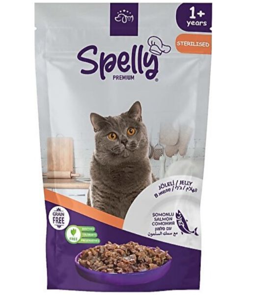 Spelly Pouch Kedi Kısır Somonlu 85 gr