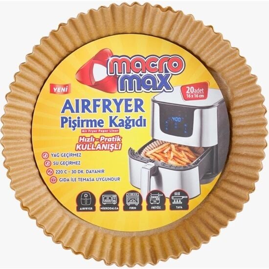 Macromax Airfrey Pişirme Kağıdı 20 li
