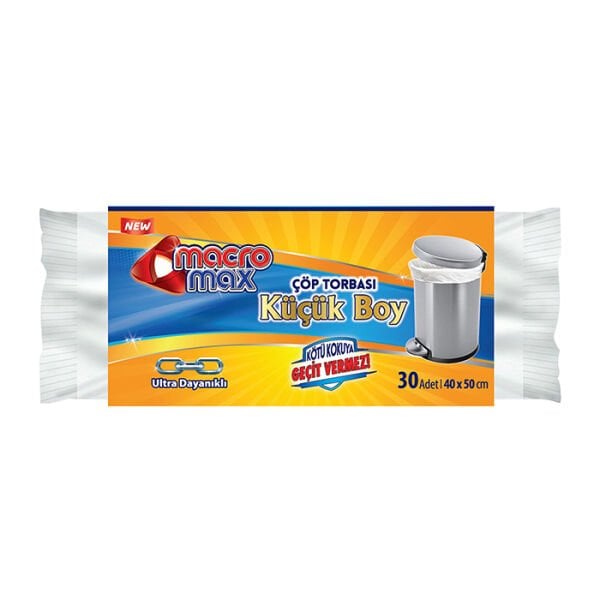 Macromax Extra Güçlü Çöp Torbası Küçük Boy