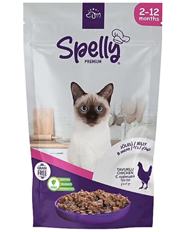 Spelly Pouch Kedi Yavru Tavuklu 85 gr