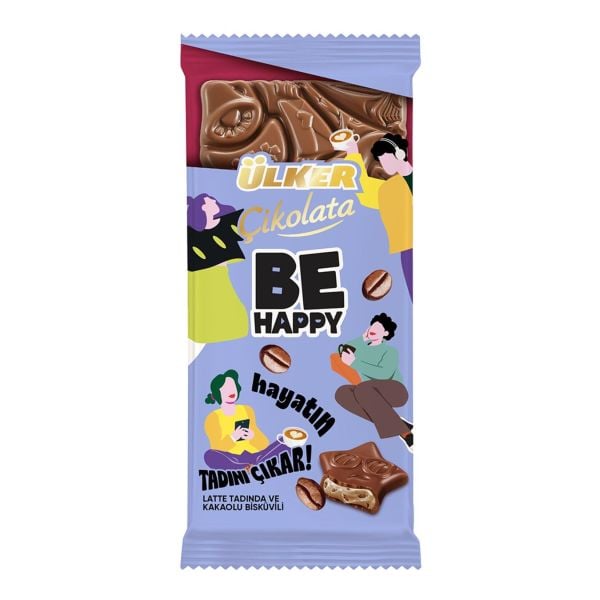 Ülker Be Happy Latte Tadında Çikolata 90gr