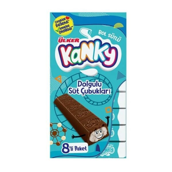 Ülker Kanky Dolgulu Süt Çubukları 8 li Paket