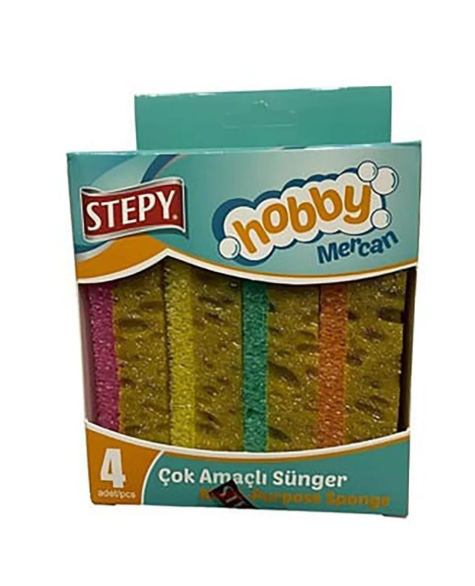 Stepy Hobby Mercan Çok Amaçlı Sünger 4 lü