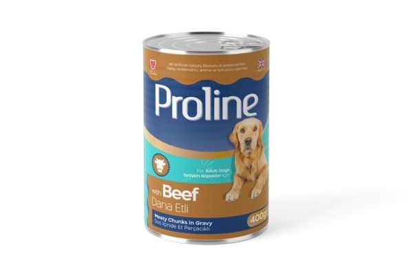 Proline Konserve Köpek Biftekli Soslu 400gr