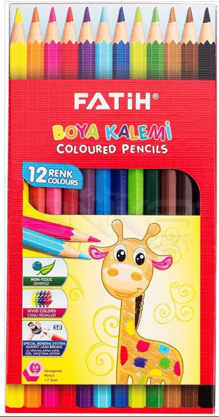 Fatih Kuru Boya 12 Renk Tam Boy