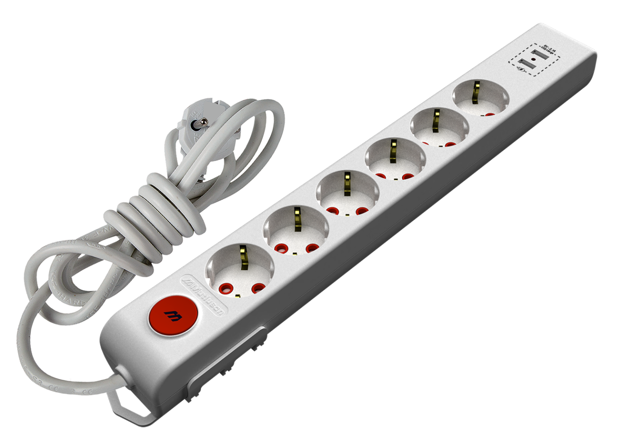 Ri-Tech 6 lı Usb Anaht.Top.Grup Priz 5 Mt