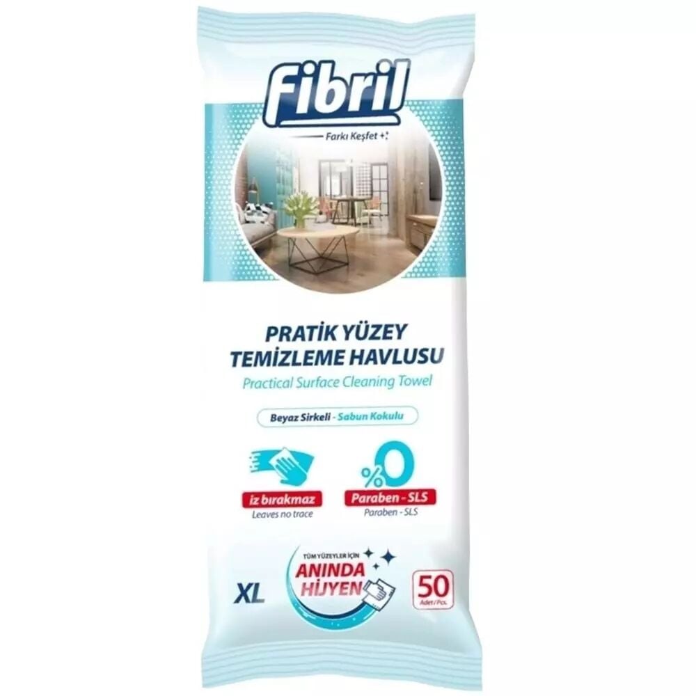Fibril Yüzey Temizleme Sabun Kokulu 50 li