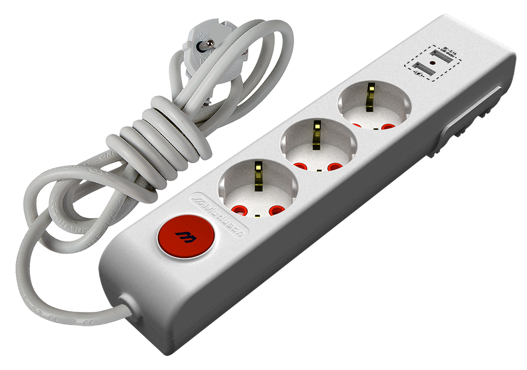 Ri-Tech 3 lü Usb Anaht.Top.Grup Priz 5 Mt