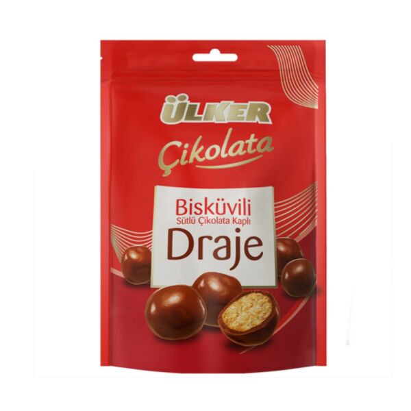 Ülker Bisküvili Sütlü Çikolata Kaplı Draje 150gr
