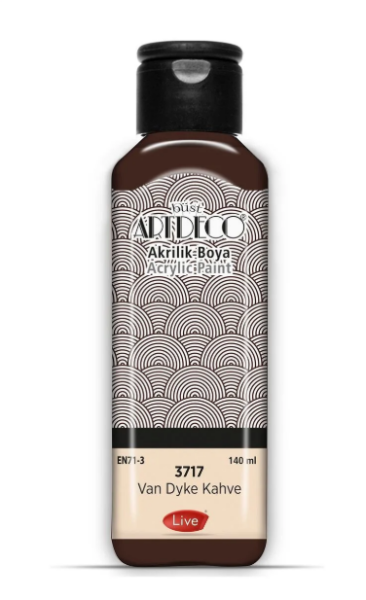 Artdeco Akrilik Boya 140ml Van Dyke Kahve