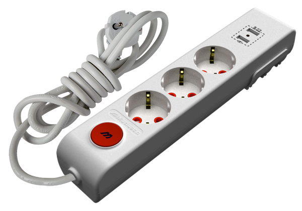 Ri-Tech 3 lü Usb Anaht.Top.Grup Priz 3 Mt