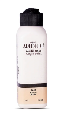 Artdeco Akrilik Boya 140ml Krema