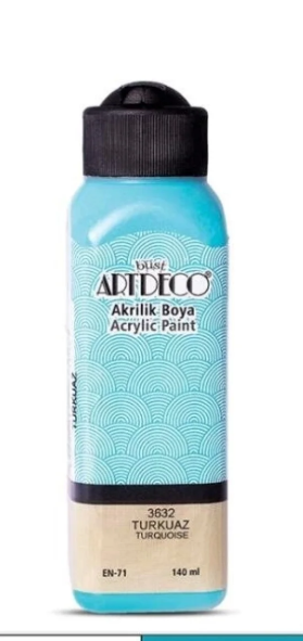 Artdeco Akrilik Boya 140ml İznik Turkuazı