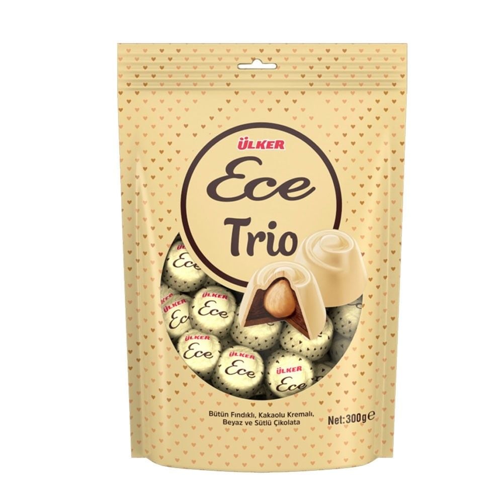 Ülker Ece Trio Beyaz Sütlü Çikolata 300gr