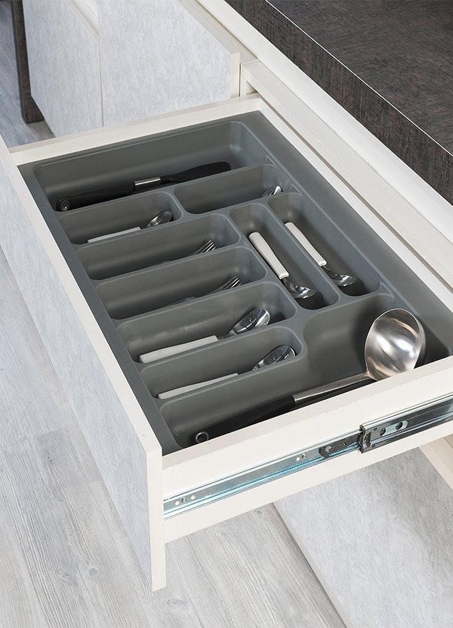 Plastik Kaşıklık Gri 74x49cm