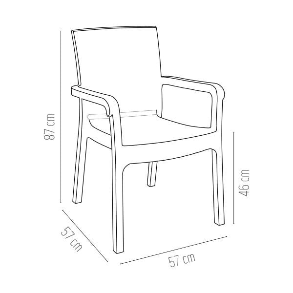 Holiday HK-730 Troya Koltuk Gri