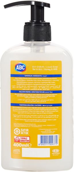 ABC Sıvı Sabun Bal & Süt 400 ml