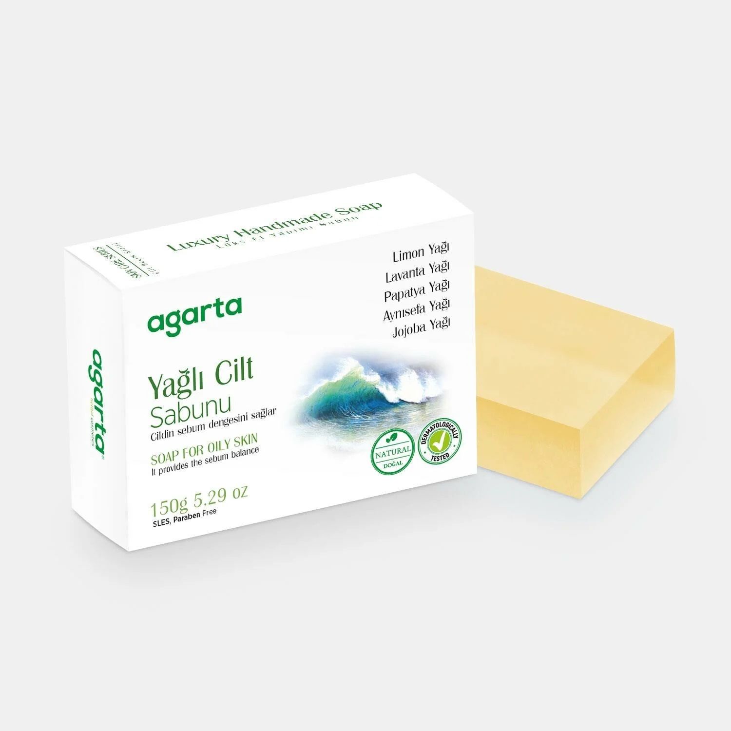 Agarta Doğal Cilt Bakım Sabunu Yağlı Cilt 150gr