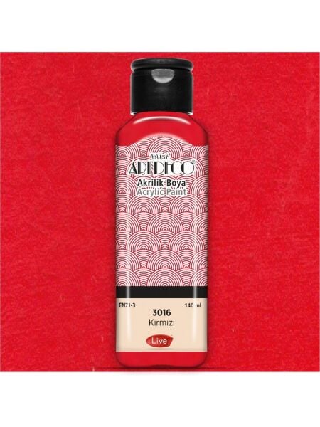 Artdeco Akrilik Boya 140ml Kırmızı