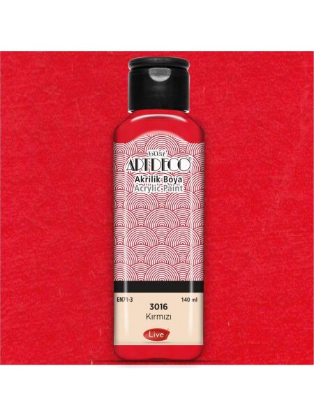 Artdeco Akrilik Boya 140ml Kırmızı