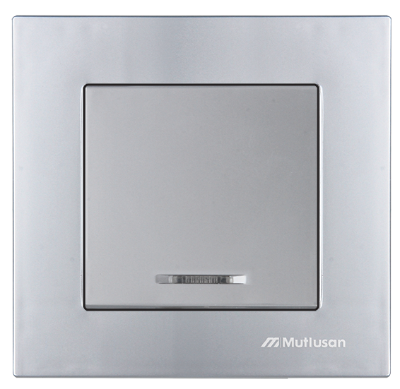 Mutlusan Rita İnox Işıklı Anahtar