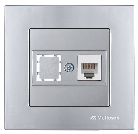 Mutlusan Rita İnox Telefon Prizi Rj12