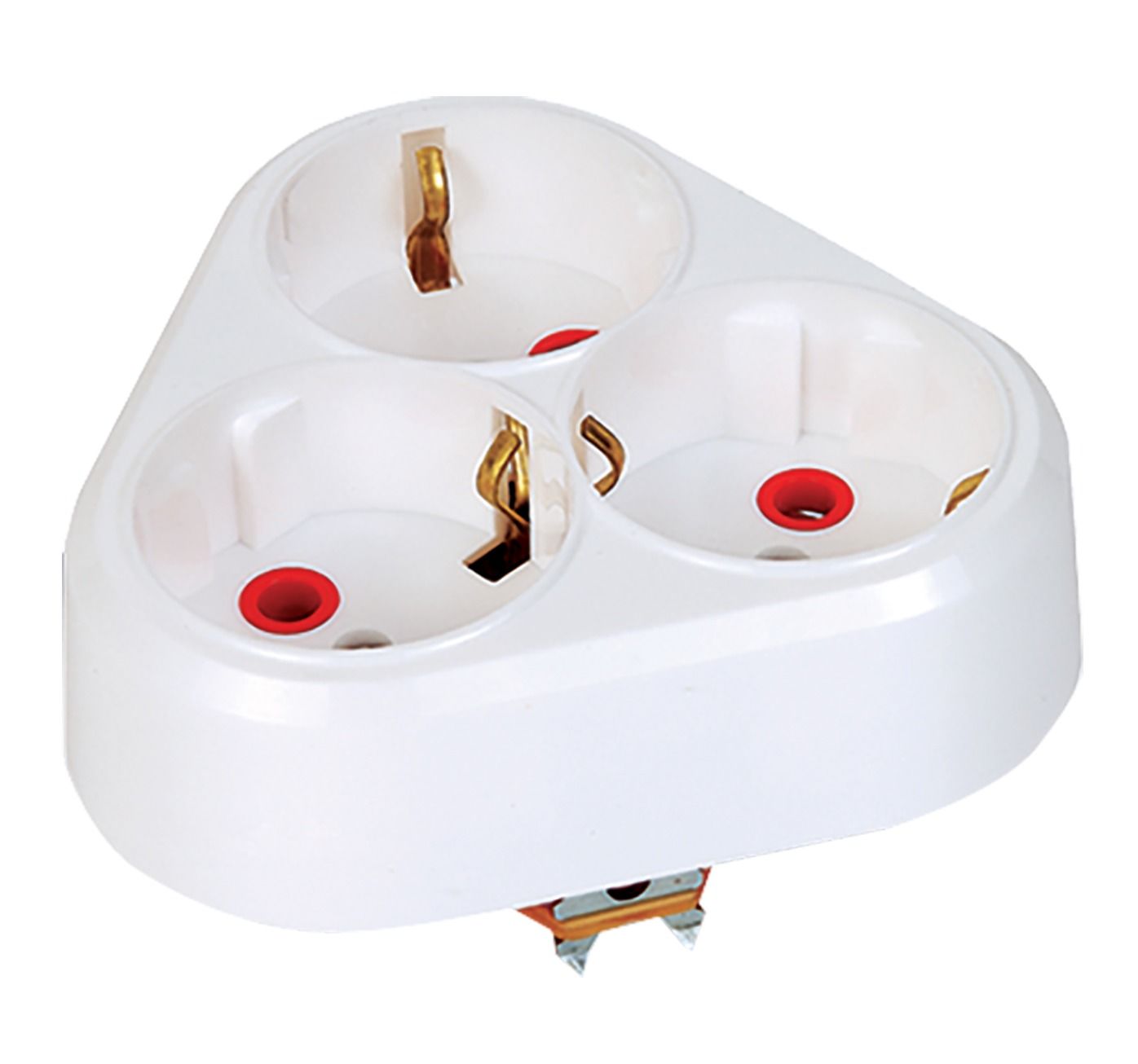 Topraklı Üçlü Fiş-Priz ( Yonca Tip) (S/A)