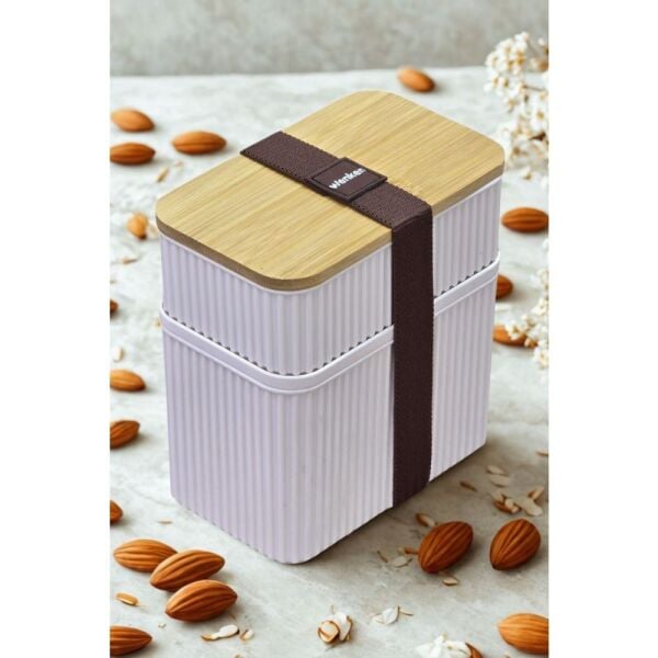 Wisem Bambu Zebra Saklama Kabı 2 Li 3510