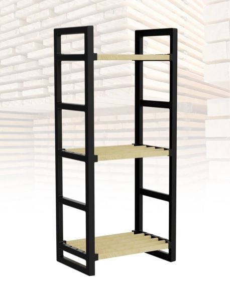 Stıck Wood SW-2503 Ahşap Çok Amaçlı 3 Katlı Raf