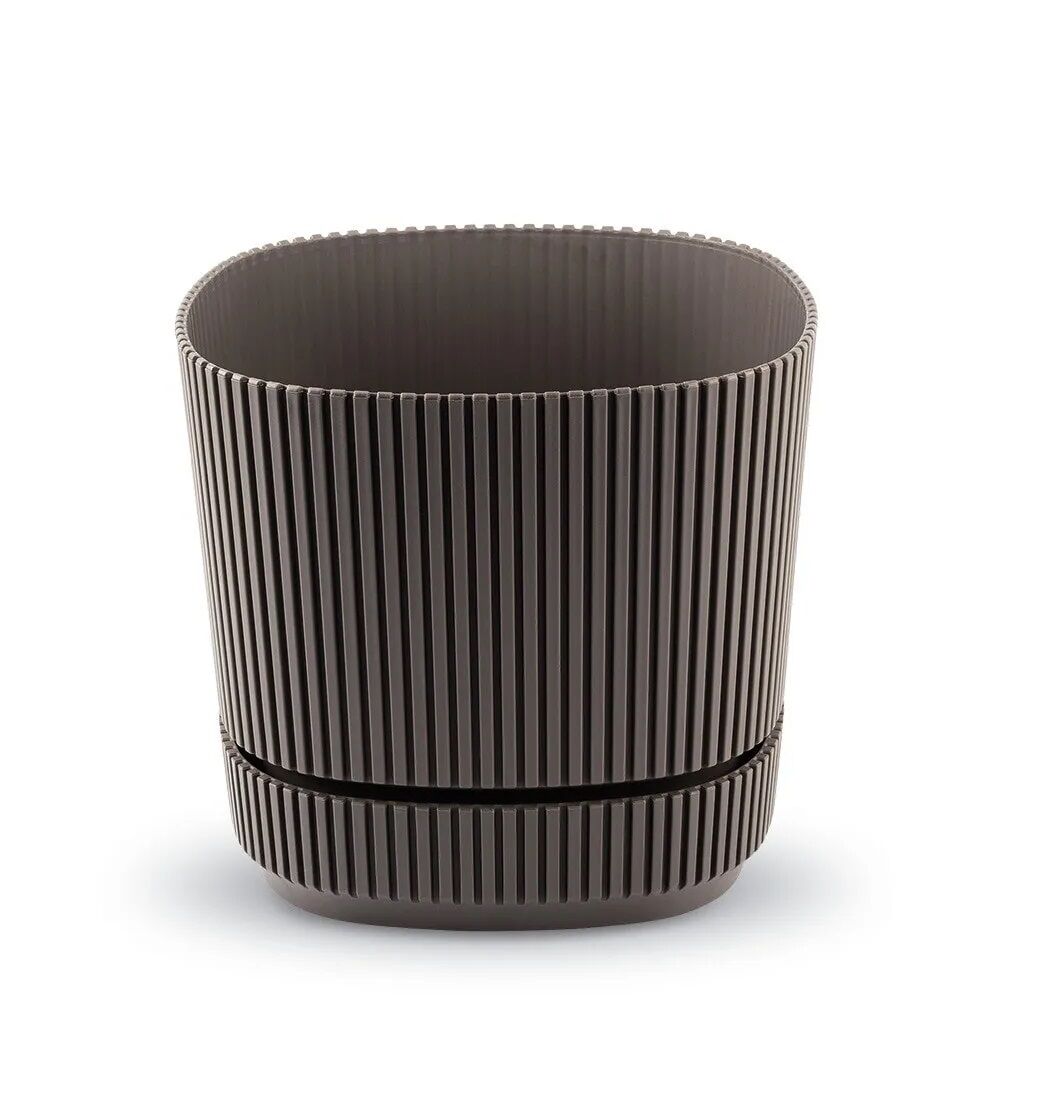 Pera Kare Saksı NO:1 Krater Kahve