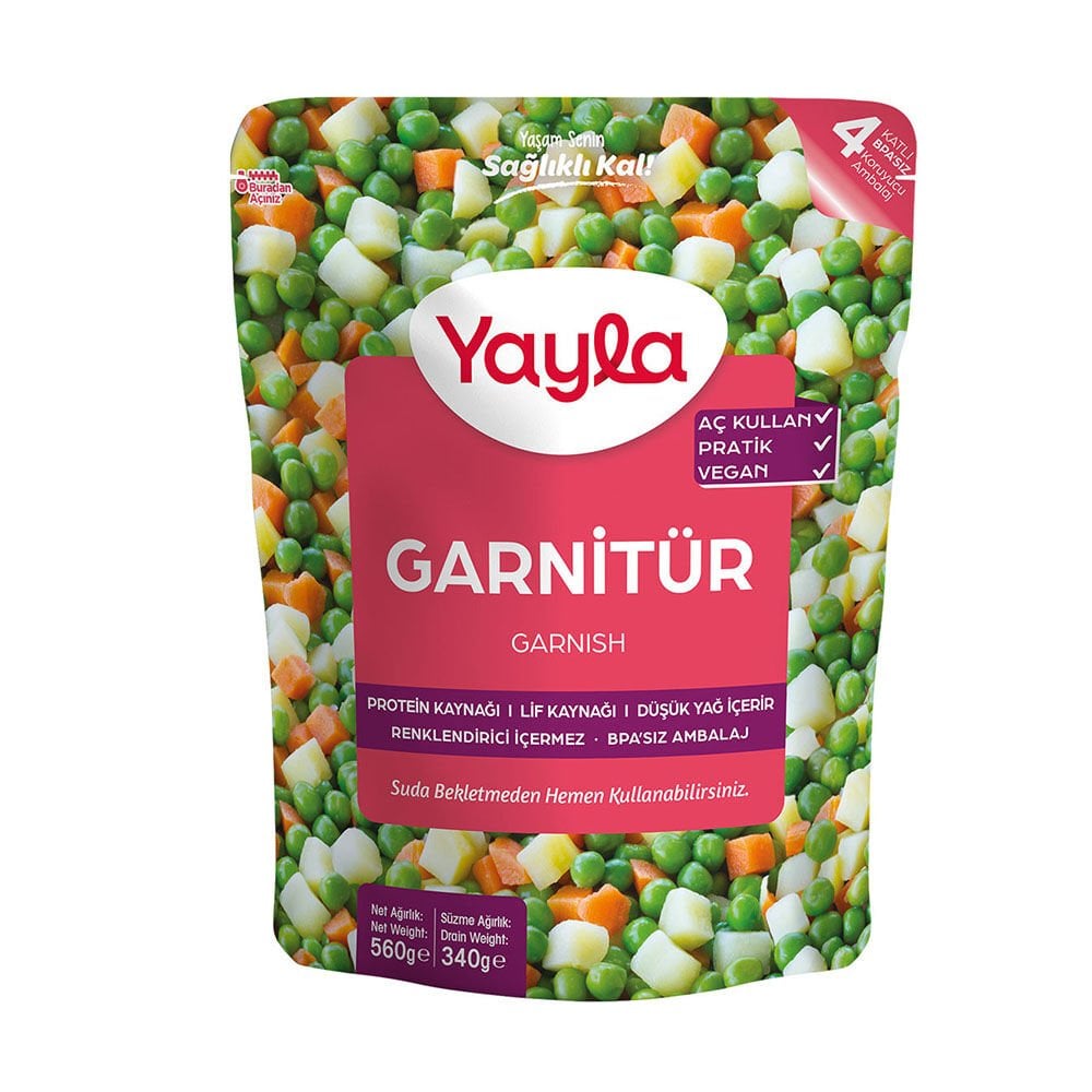 Yayla Hazır Haşlanmış Garnitür 560gr
