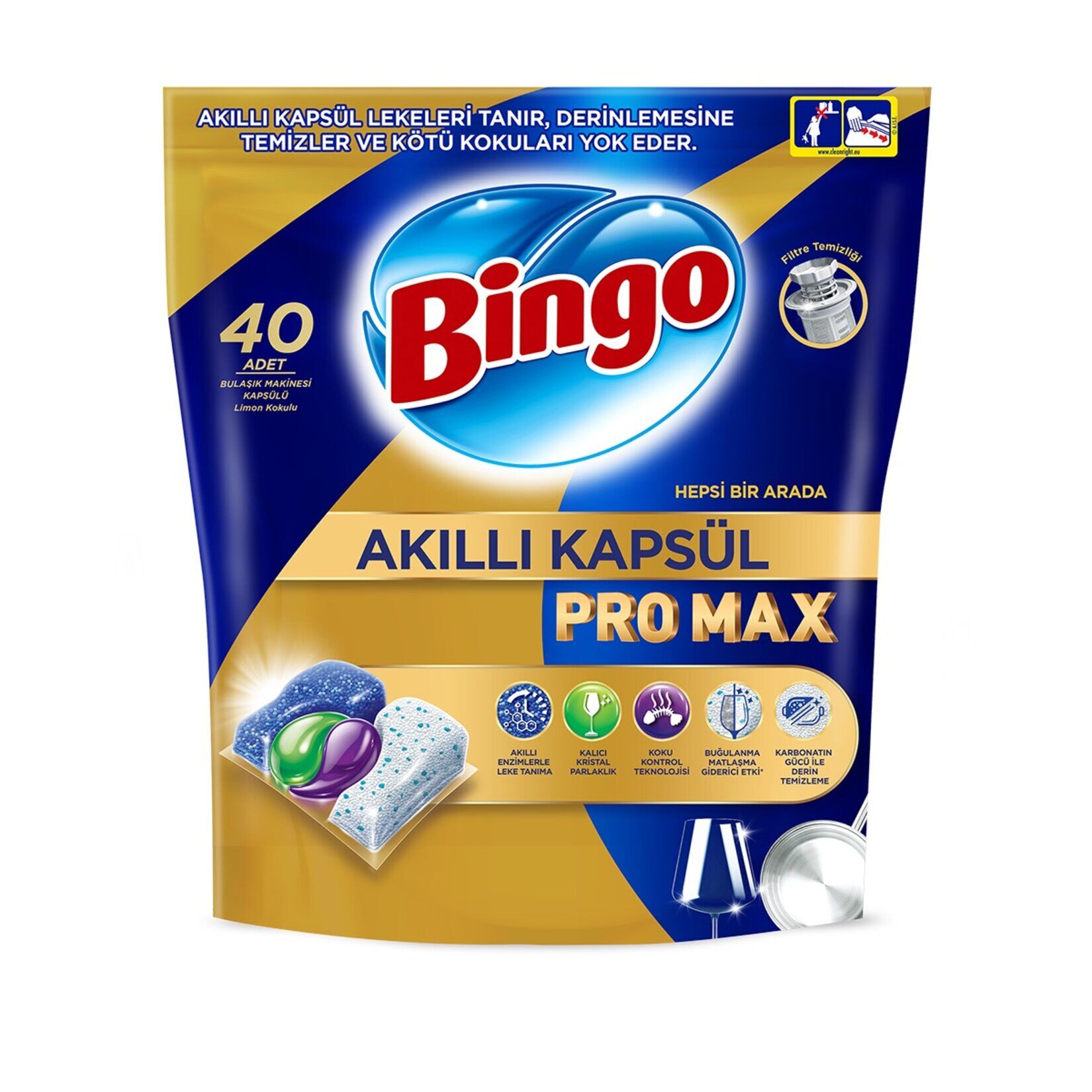 Bingo Akıllı  Bulaşık Kapsülü 40lı