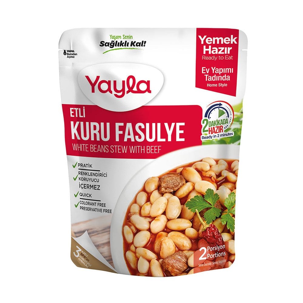 Yayla Hazır Etli Kuru Fasulye Yemeği 250gr