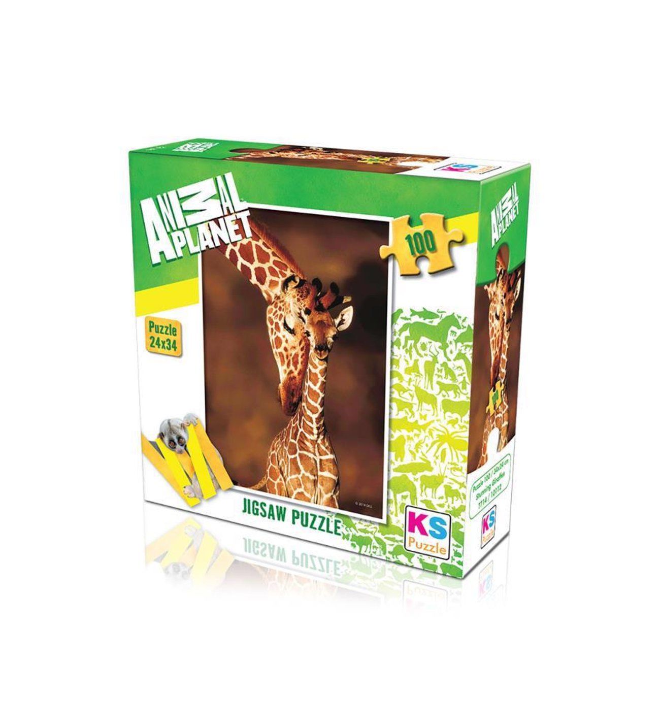 KS Puzzle 100 Parça 24x34 Zürafalar