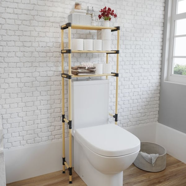 Seowood SEO-8180 Ahşap Klozet Üstü Raf