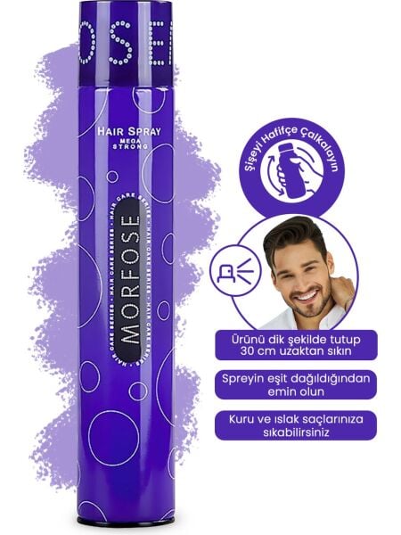 Morfose Saç Spreyi Mega Strong Mor 400ml