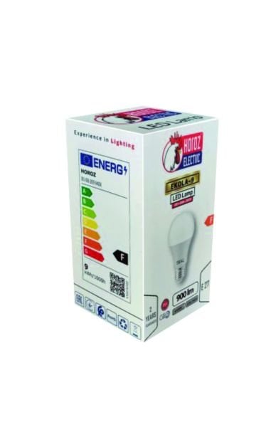 Horoz Ekola 9w E27 2700K Led Ampül Sarı