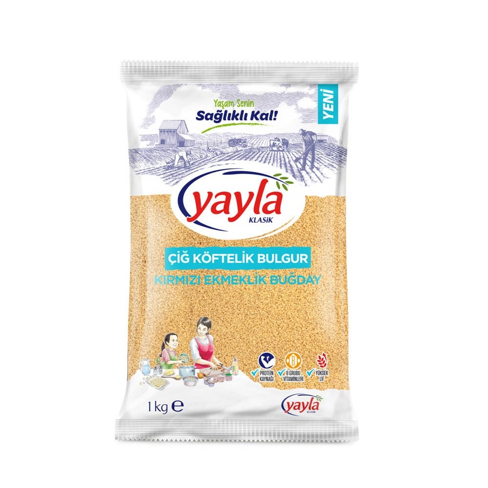 Yayla Çiğ Köftelik Bulgur 1kg