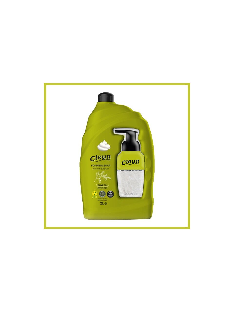 Cleyn Köpük Sabun Zeytinyağlı 2 Litre