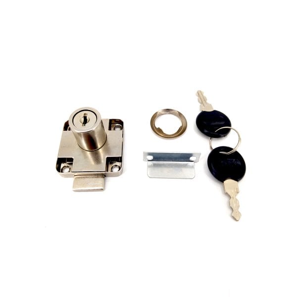 138-C Mobilya Kilidi 22mm Kare 2 Anahtarlı