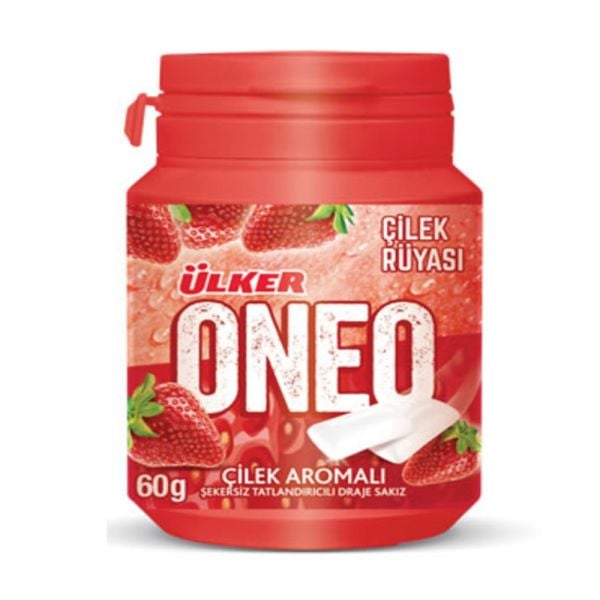 Ülker Oneo Çilek Aro.Bottle Draje Sakız 60gr
