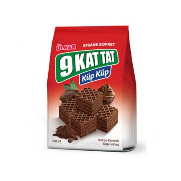 Ülker 9 Kat Tat Küp Gofret Kakaolu 200gr