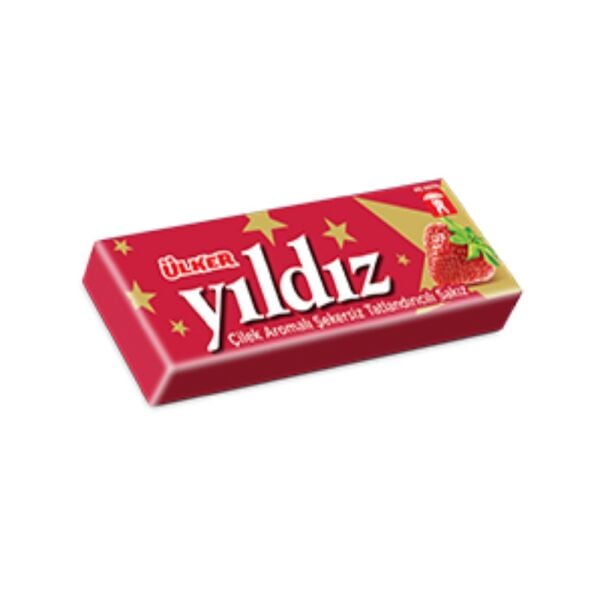 Ülker Yıldız Şekersiz Stick Çilek 7gr