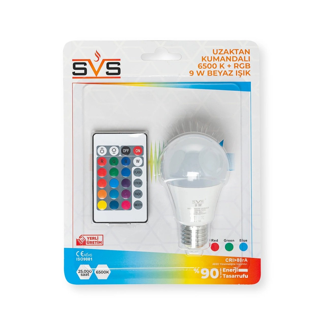 Svs Led Ampul RGB Uzaktan Kumandalı 6500k